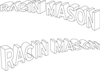 Racin Mason Stencil